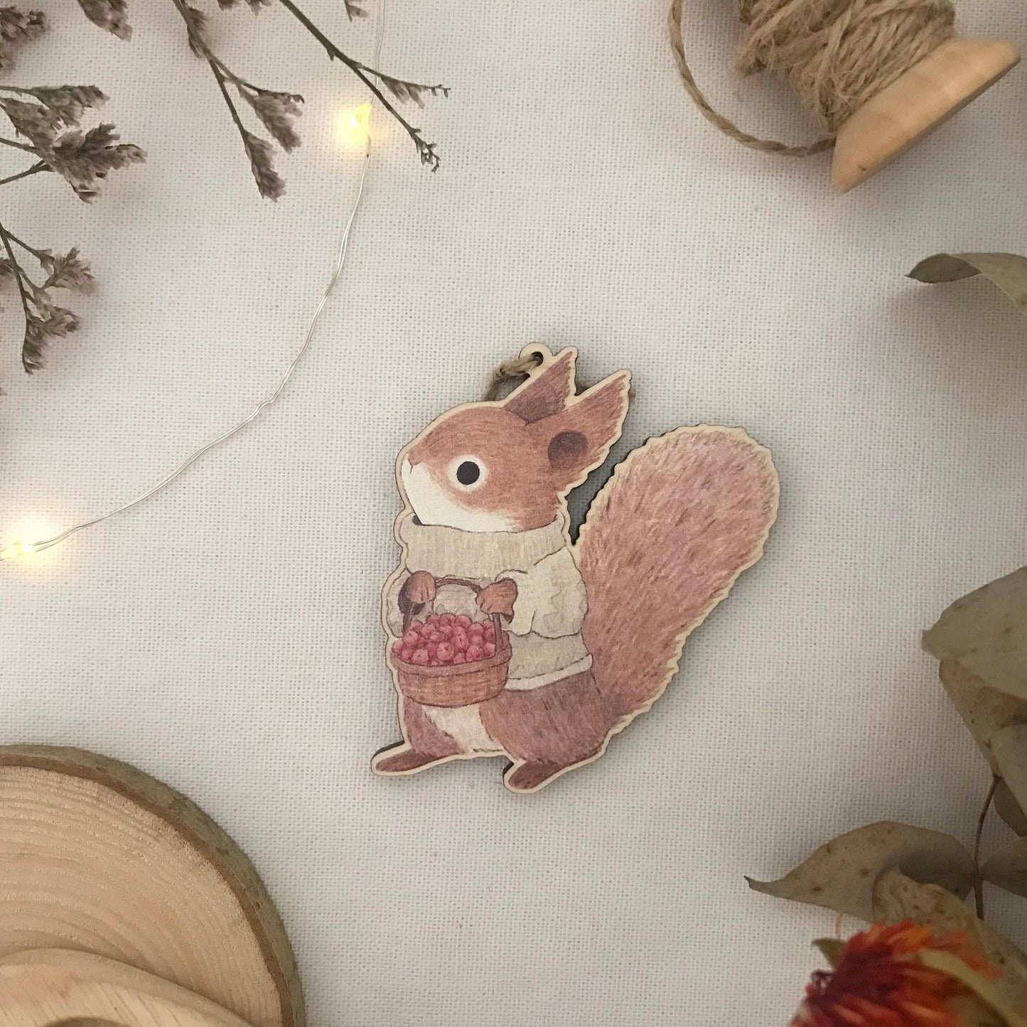 Winter Squirrel Ornament