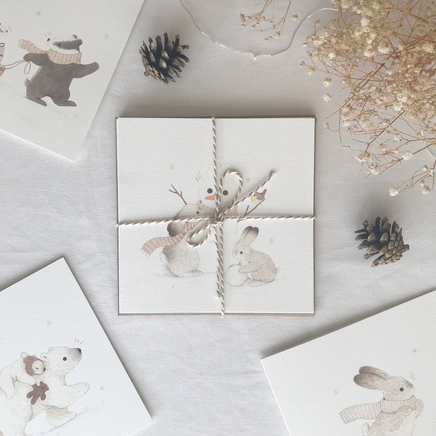 Set of 4 Christmas Cards