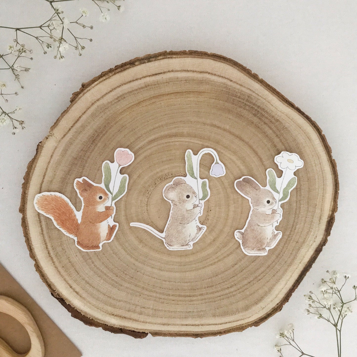 'Friends with Flowers' Vinyl Stickers