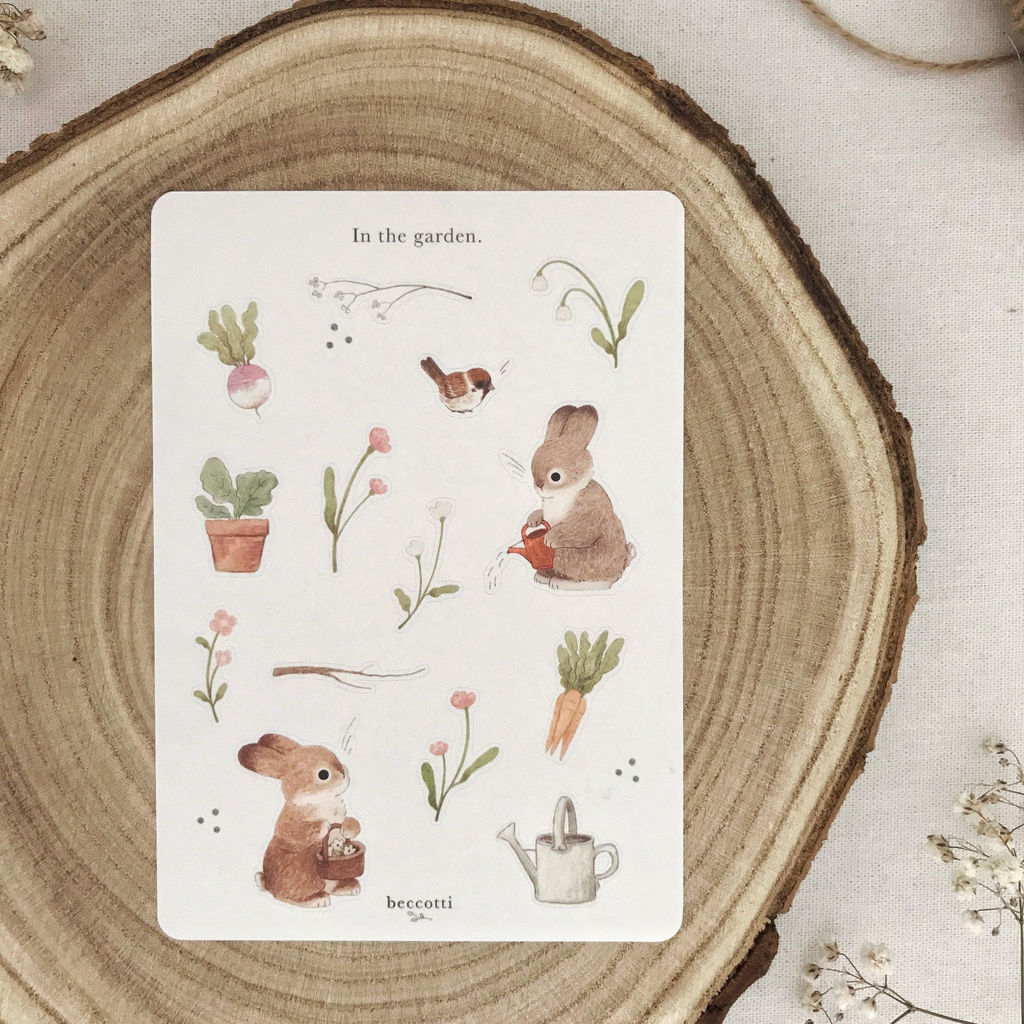‘In the garden’ Sticker Sheet