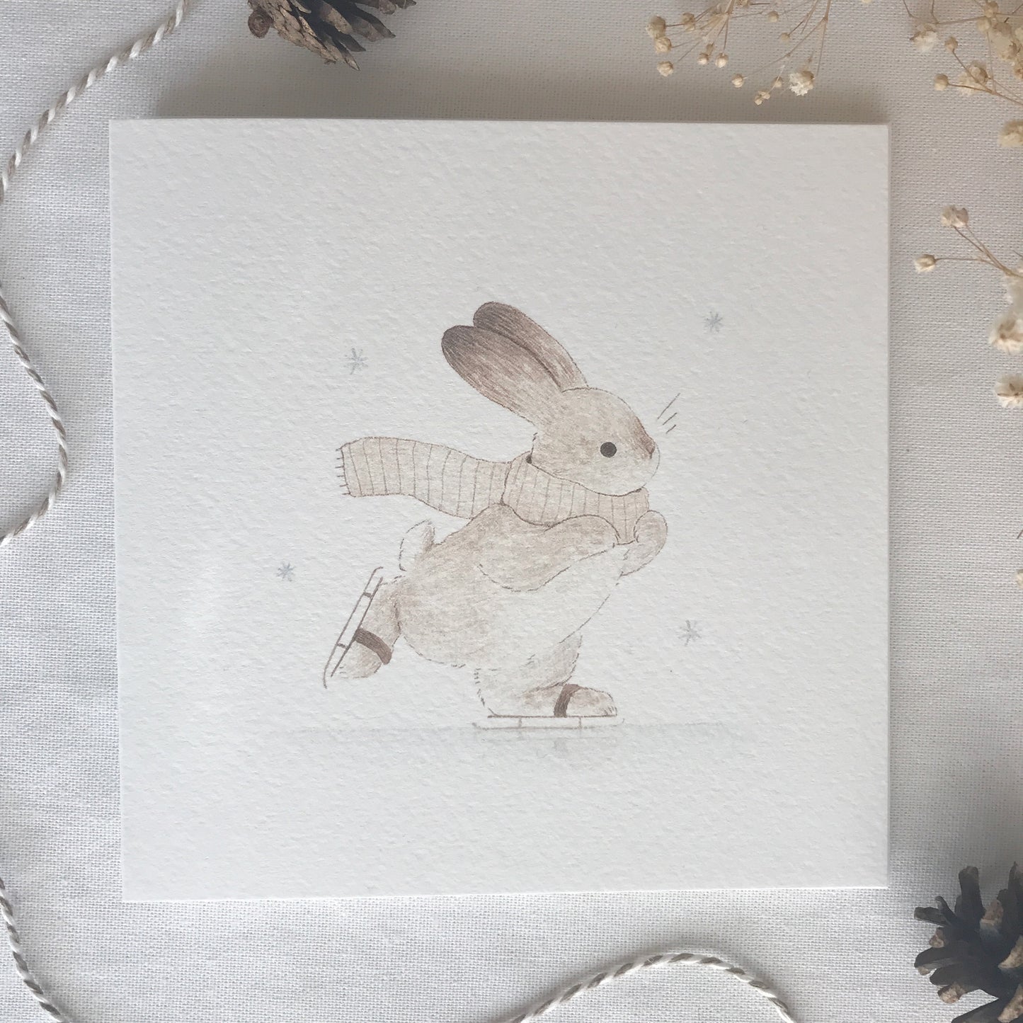 Rabbit Christmas Card