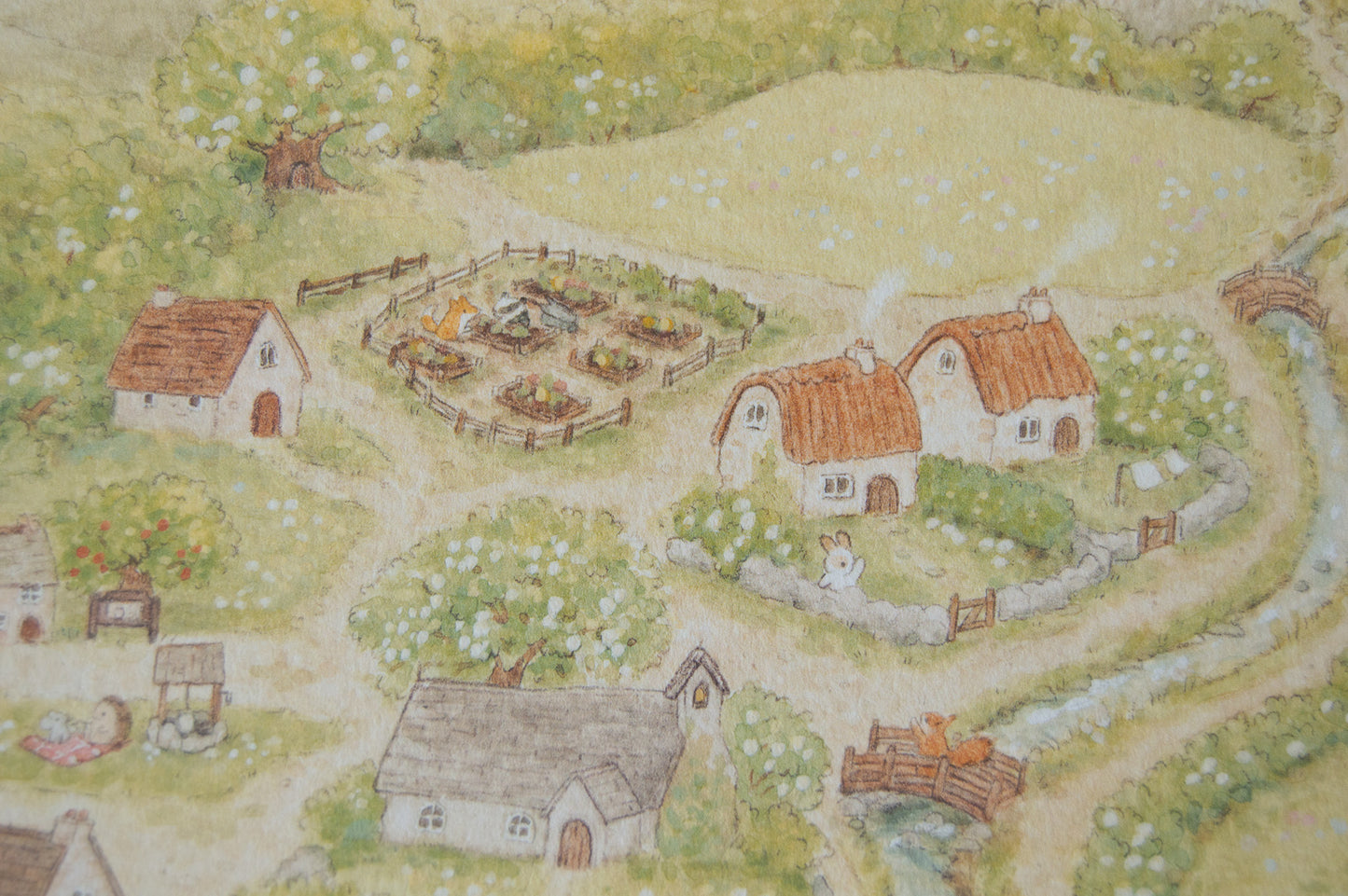 Elderberry Brook Village Map Art Print