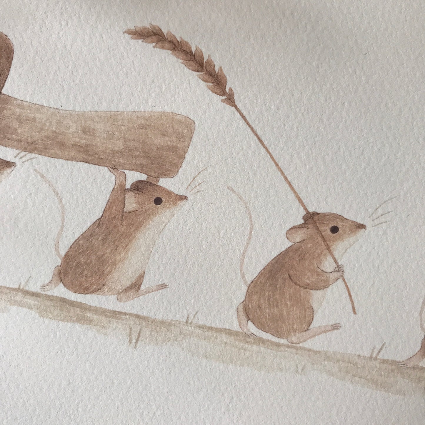 Harvest Mice Art Print