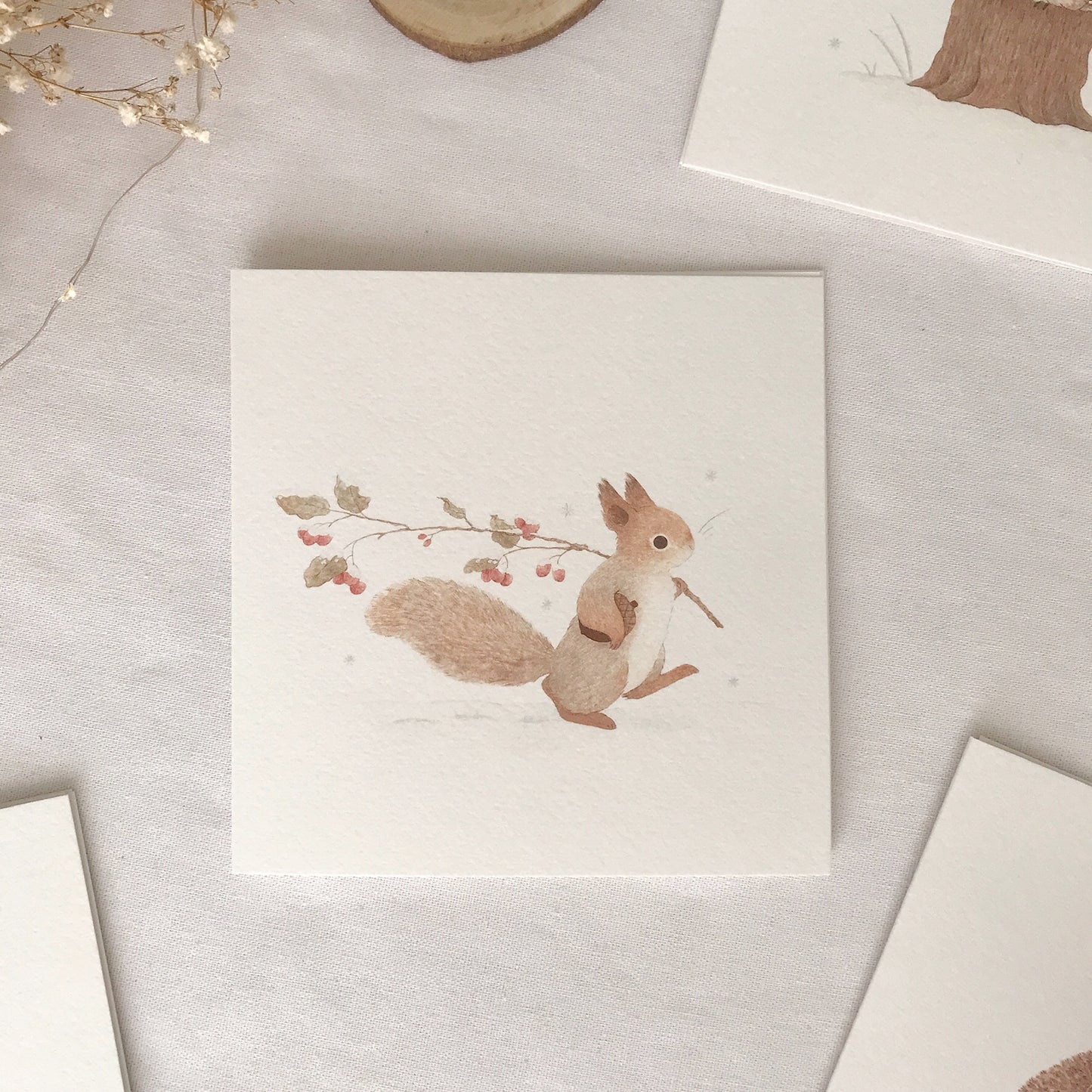 Squirrel Winter Card
