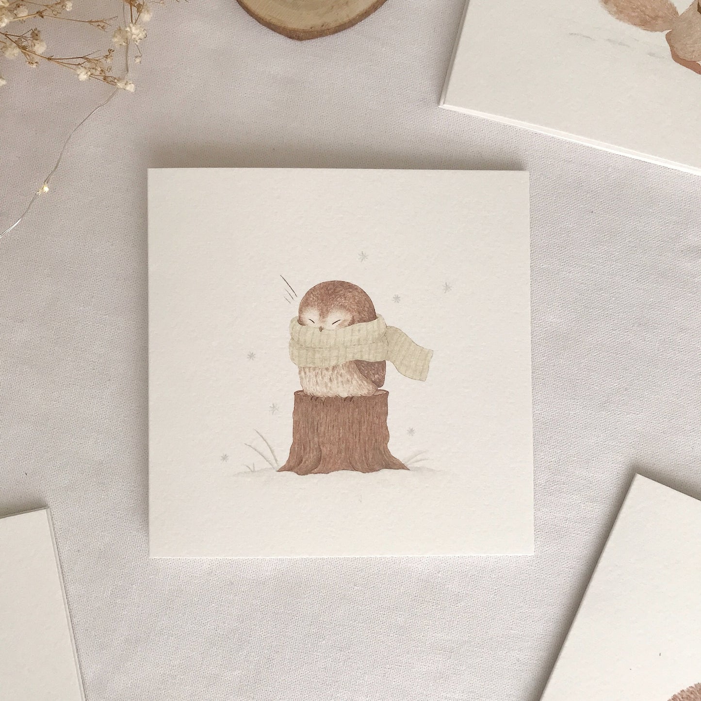 Owl Winter Card