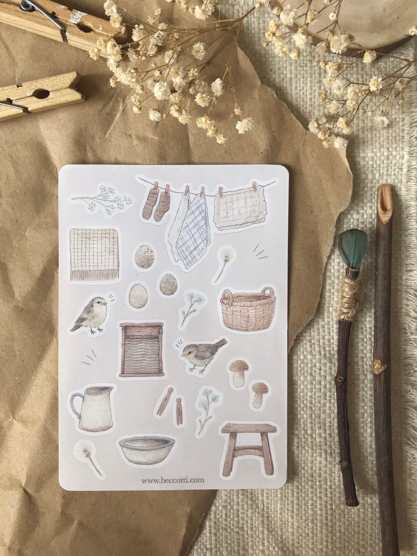 Cosy Cottage Sticker Sheet