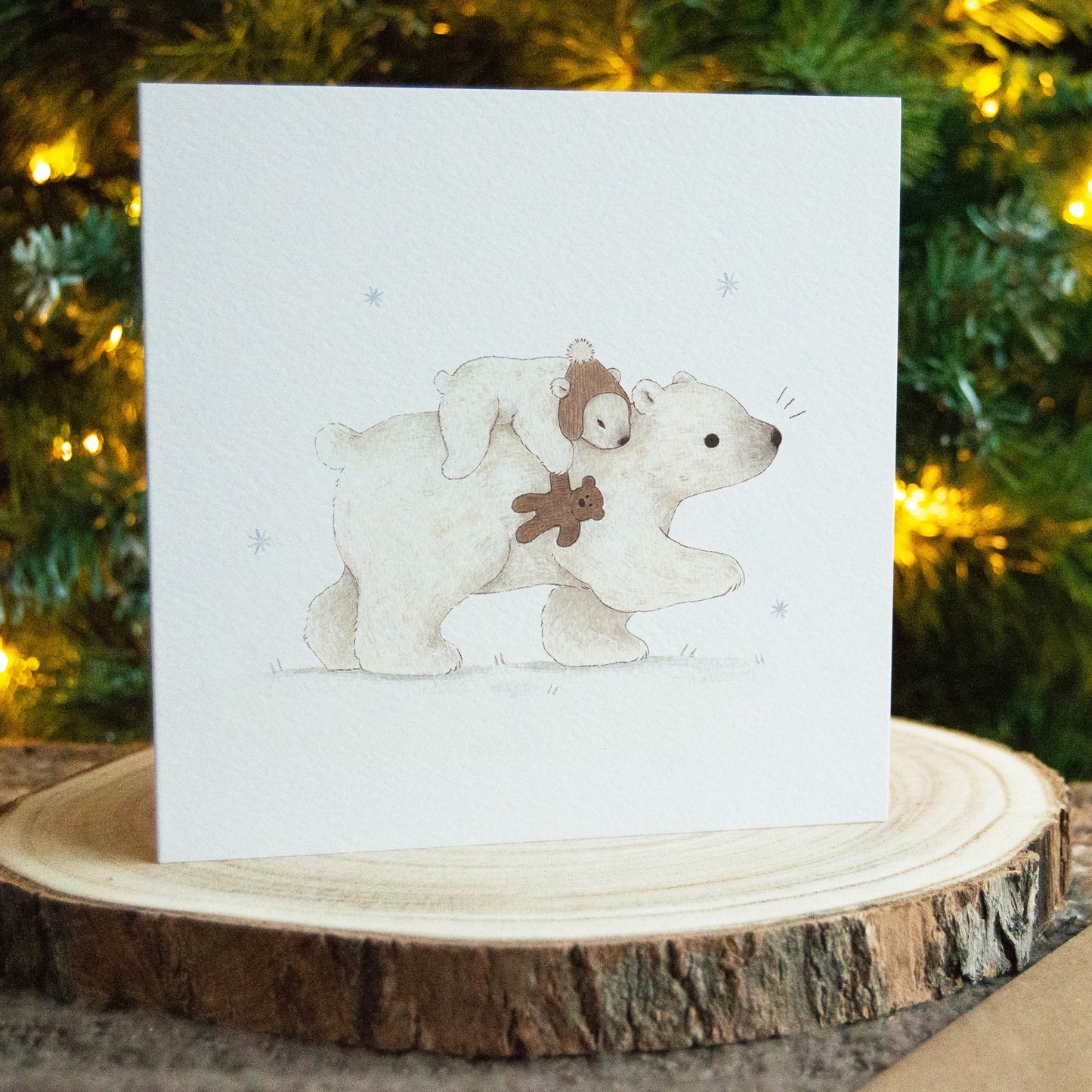 Polar Bear Christmas Greeting Card