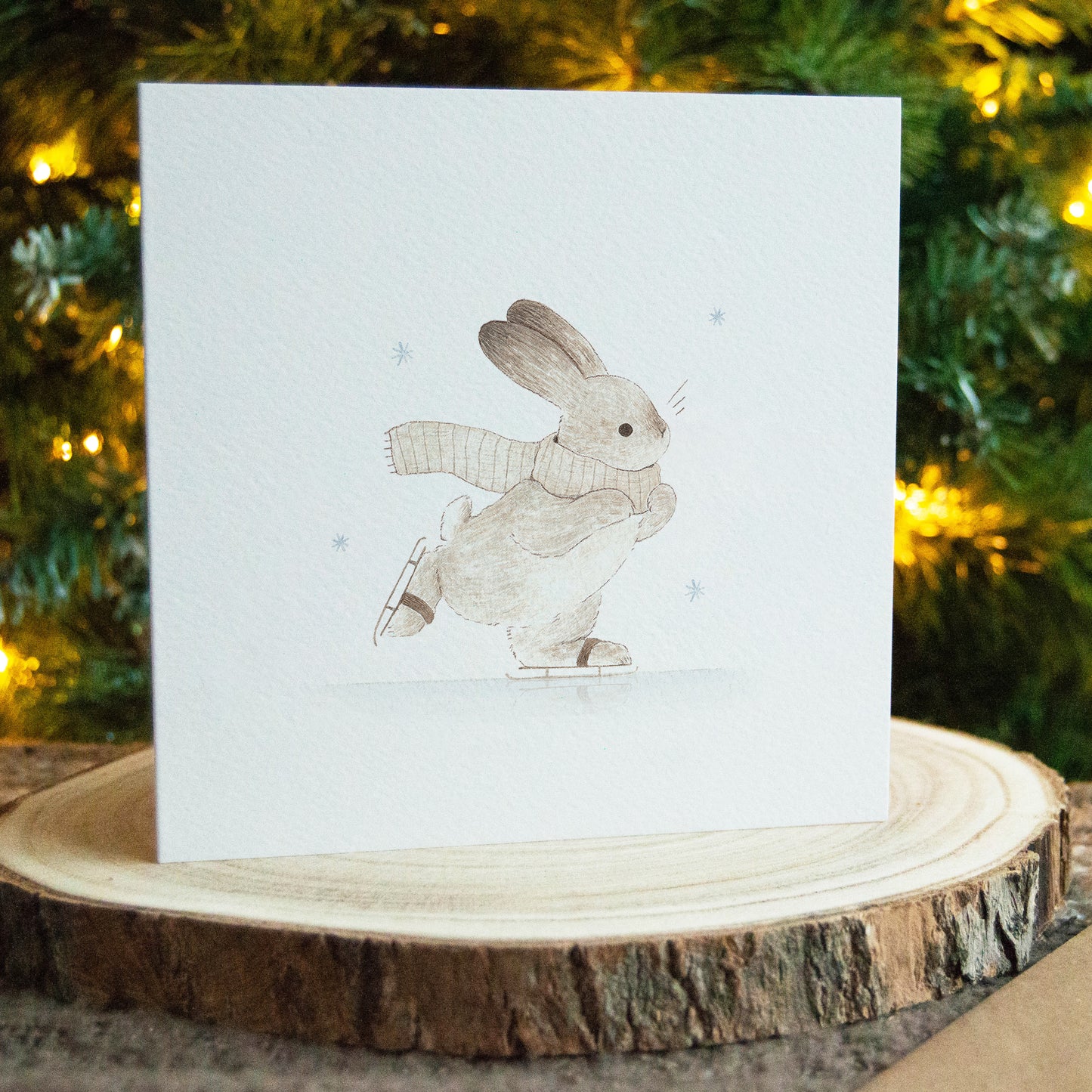 Rabbit Christmas Greeting Card