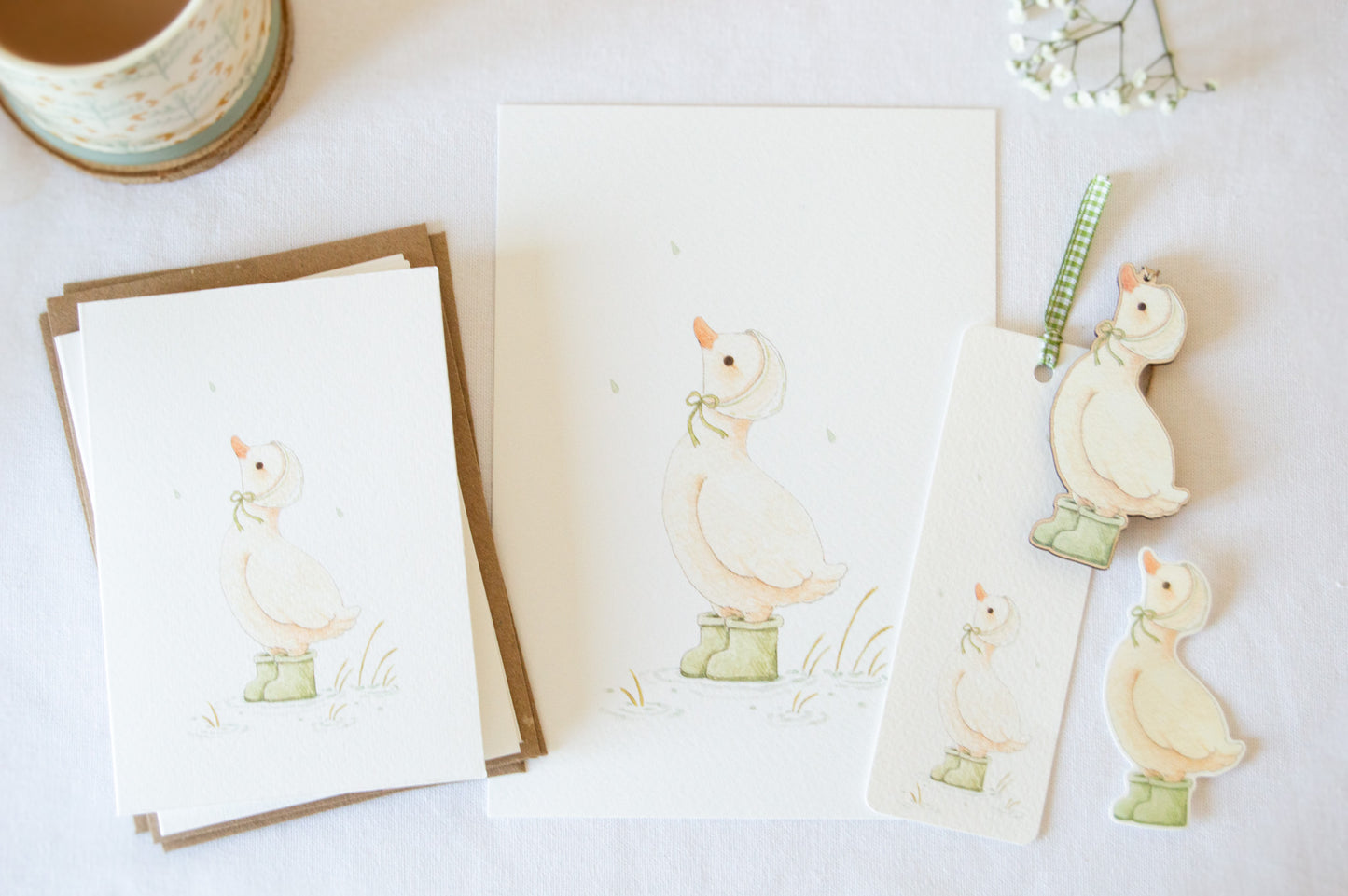 rainy duck bundle by beccotti on cloth