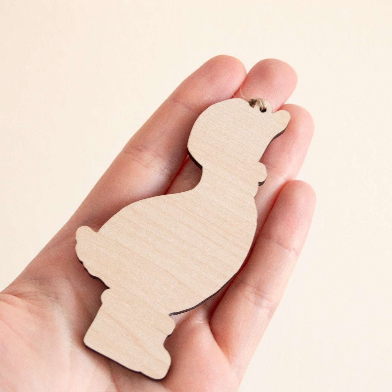 Rainy Duck Wooden Hanging Decoration