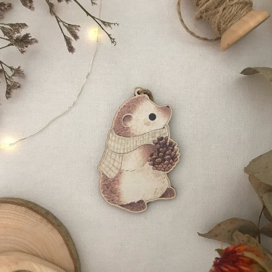 Winter Hedgehog Ornament