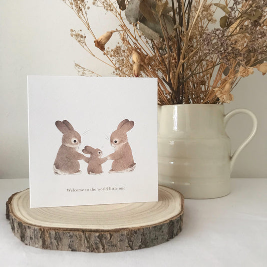 ‘Bunny family’ Greeting Card