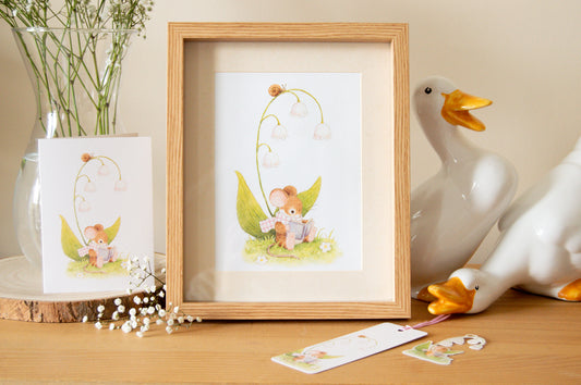 Lily of the Valley Mouse Keepsake Set