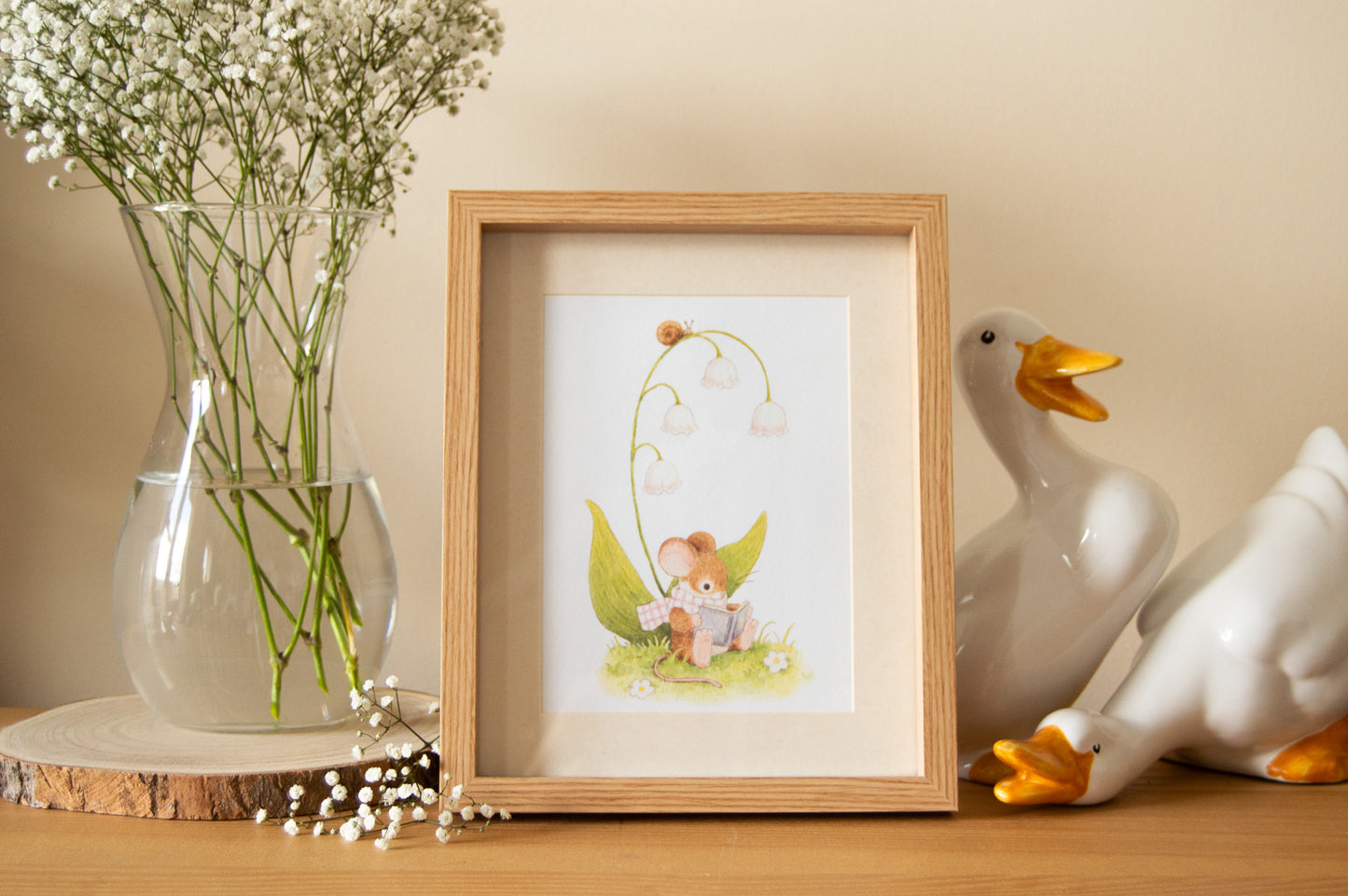 Lily of the Valley Mouse Keepsake Set