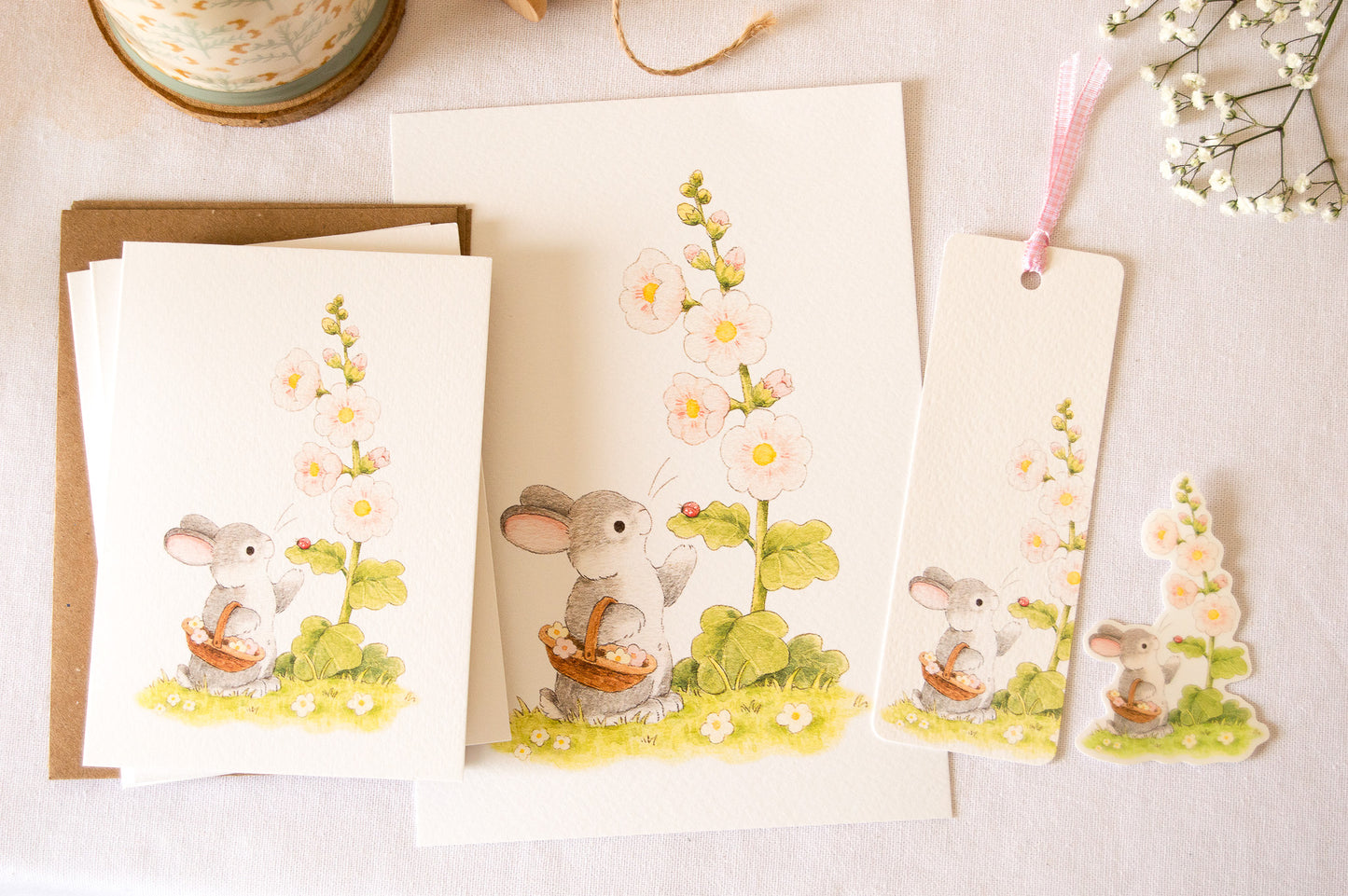 Spring Rabbit Keepsake Set