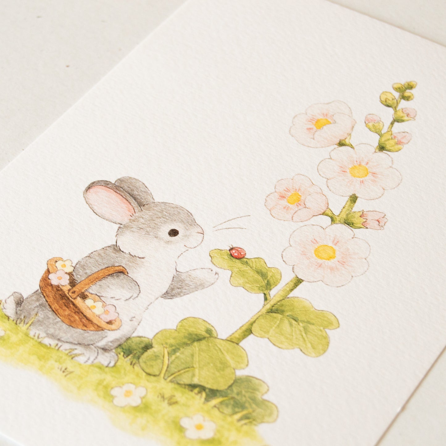 Spring Rabbit A5 Art Print