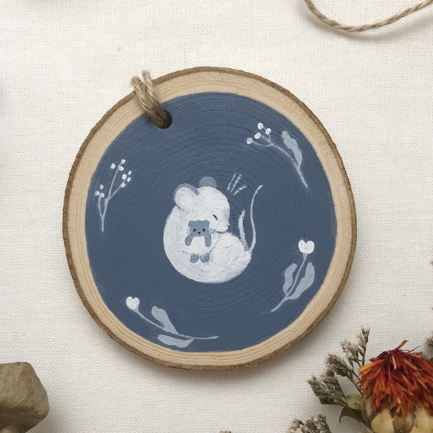 Hand Painted Mouse Ornament [Original]