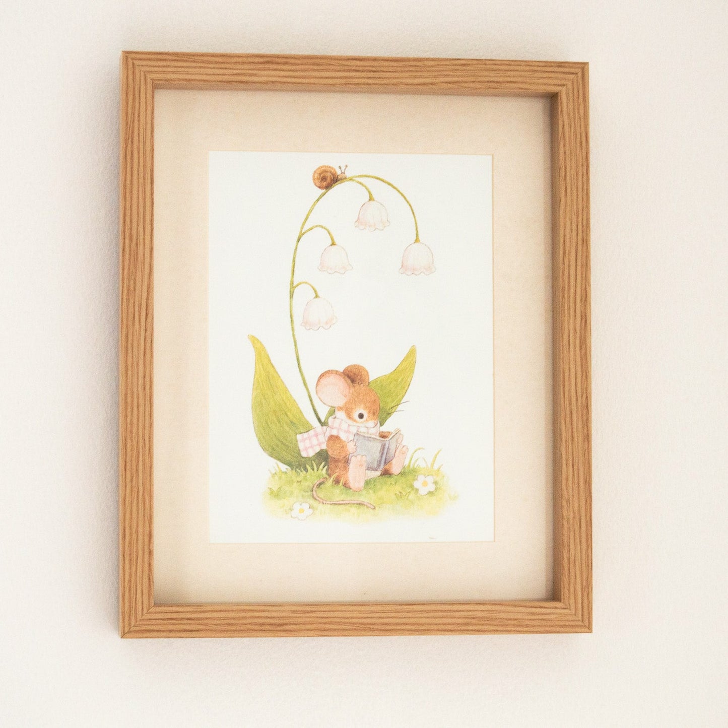 Lily of the Valley Mouse A5 Art Print