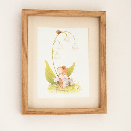 Lily of the Valley Mouse A5 Art Print
