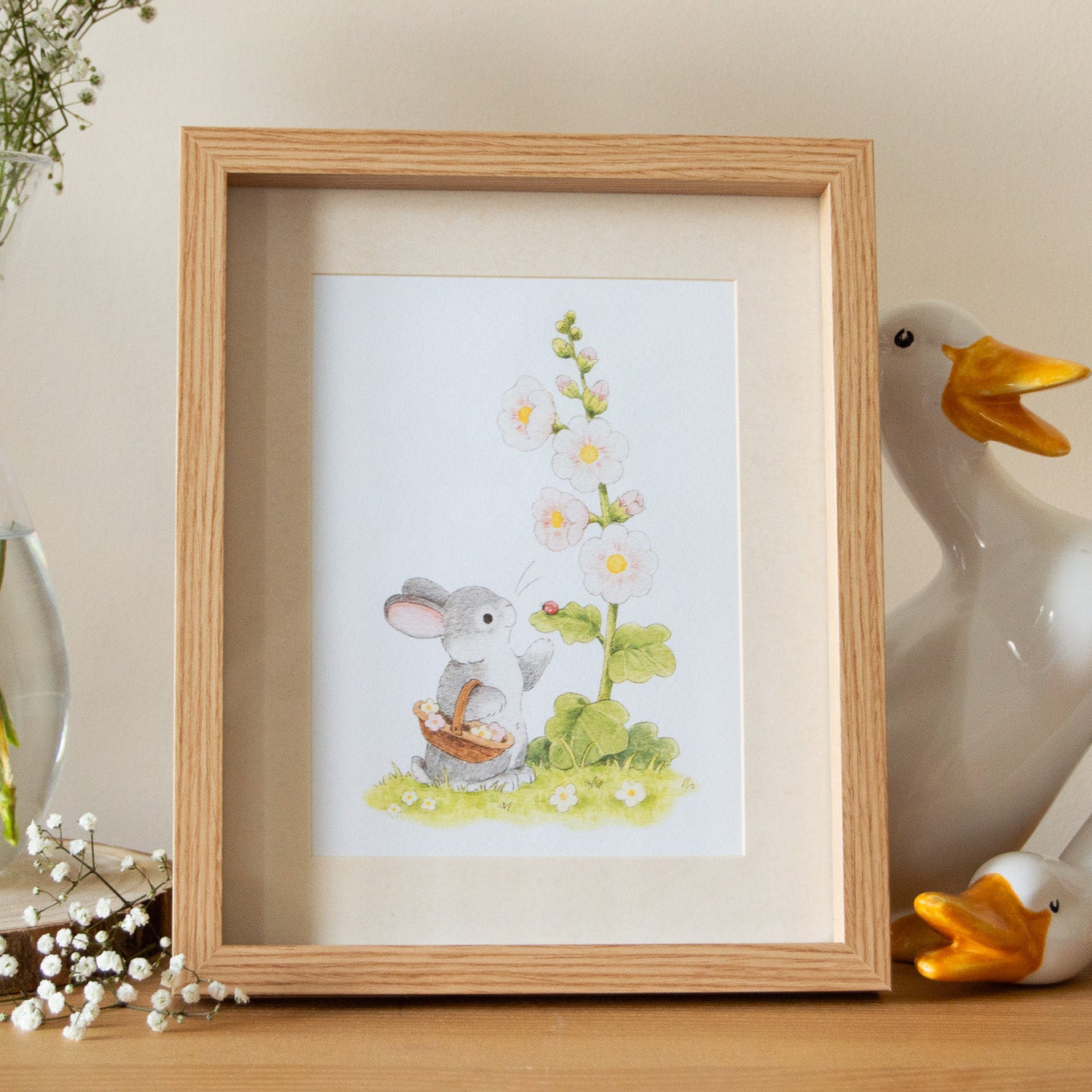 Spring Rabbit A5 Art Print